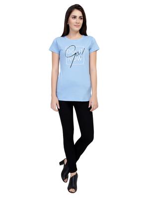 Slogan Print Short Sleeved Tee - 15726958 - Standard Image - 4