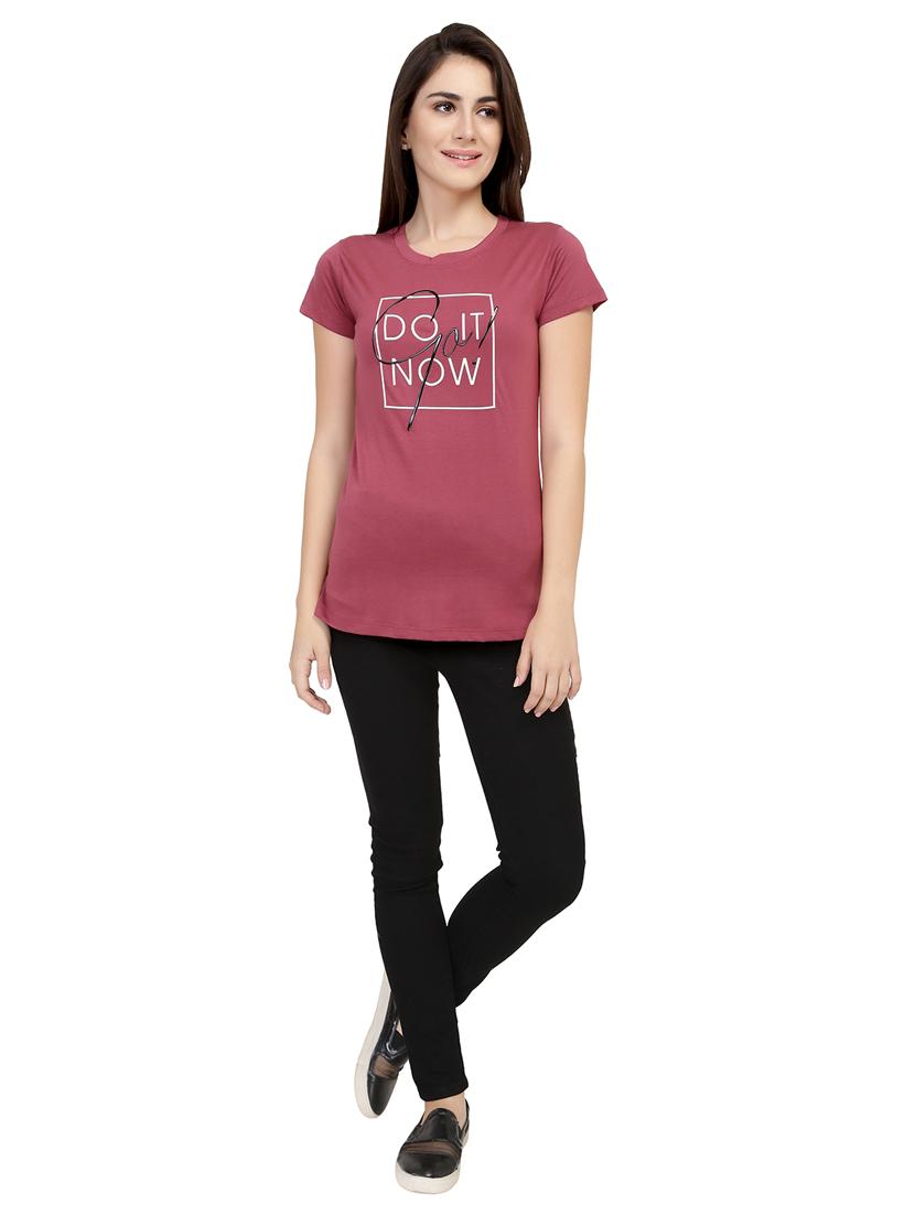 Slogan Print Short Sleeved Tee - 15726959 - Zoom Image - 4