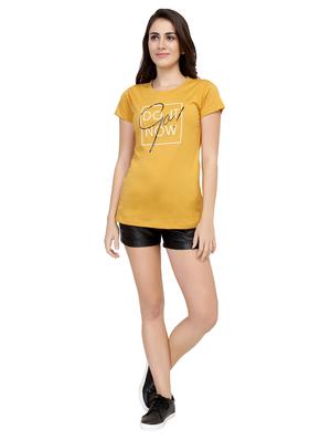 Slogan Print Short Sleeved Tee - 15726962 - Standard Image - 4
