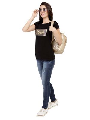 Letter Patch Short Sleeved Tee - 15726973 - Standard Image - 4