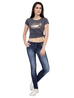 Letter Patch Short Sleeved Tee - 15726975 - Standard Image - 4