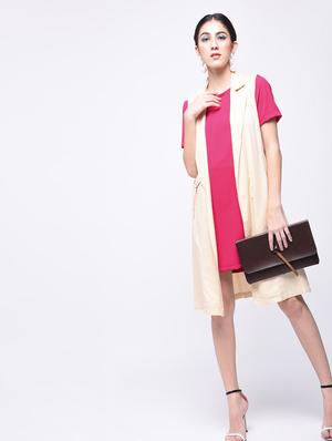 zipper closure a-line dress - 15727248 - Standard Image - 4