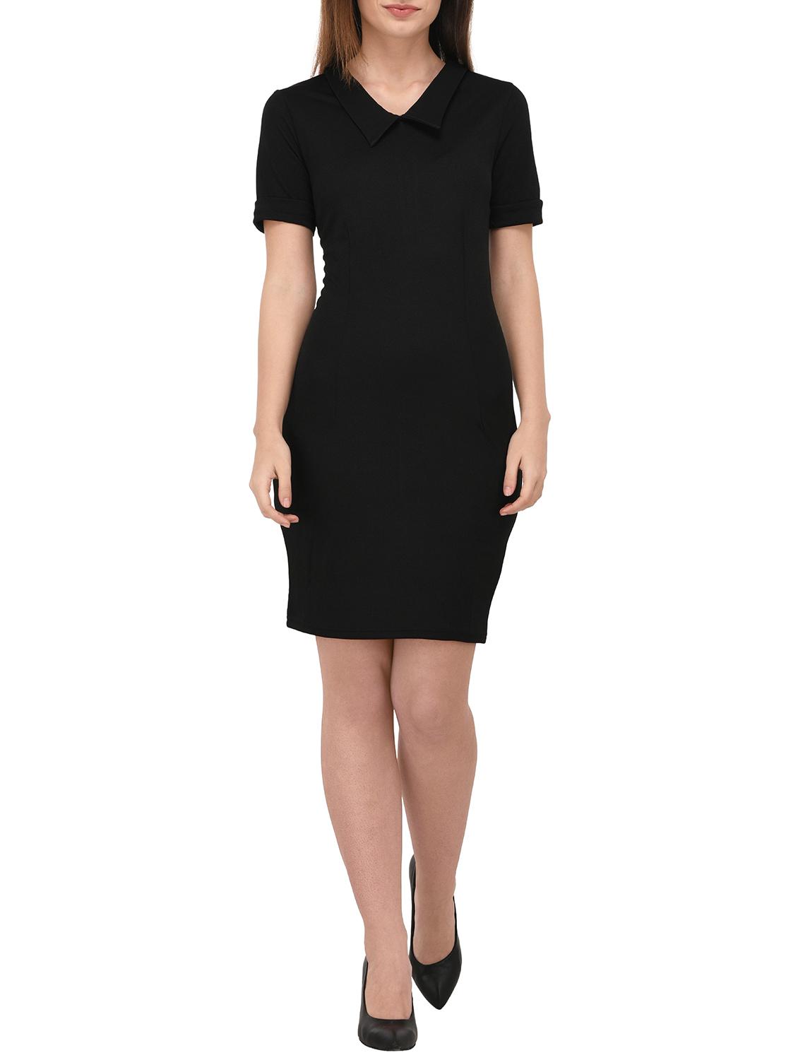 turn up sleeved sheath dress - 15727266 - Zoom Image - 4