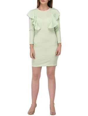 ruffled detail sheath dress - 15727275 - Standard Image - 4