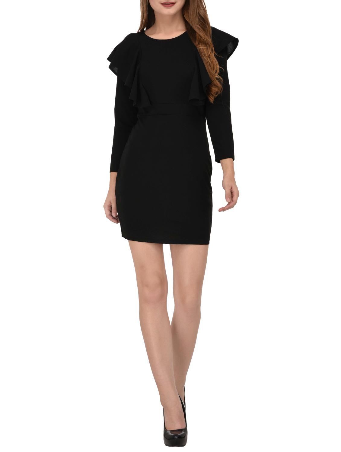 ruffled detail sheath dress - 15727276 - Zoom Image - 4