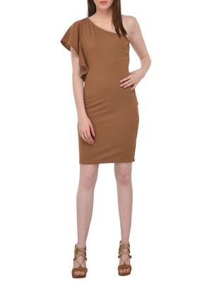 single shoulder sheath dress - 15727277 - Standard Image - 4
