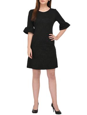 bell sleeved shimmery a-line dress - 15727278 - Standard Image - 4
