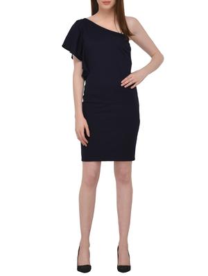 single shoulder sheath dress - 15727287 - Standard Image - 4