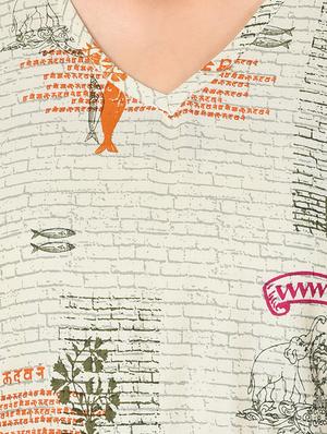 Printed straight kurta - 15727317 - Standard Image - 4