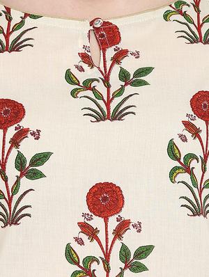 Printed straight kurta - 15727331 - Standard Image - 4