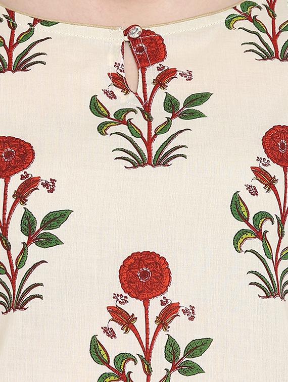 Printed straight kurta - 15727331 - Zoom Image - 4