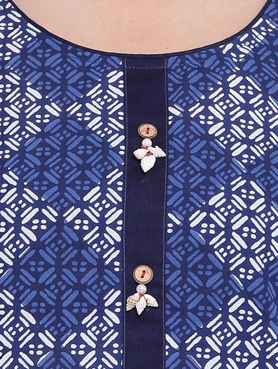Printed straight kurta - 15727400 - Zoom Image - 4