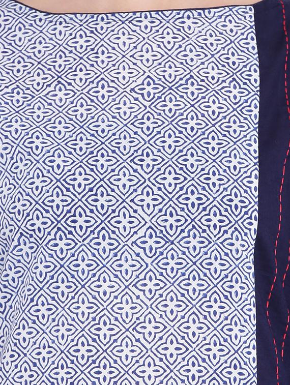 A-line printed kurta with tassels - 15727405 - Zoom Image - 4