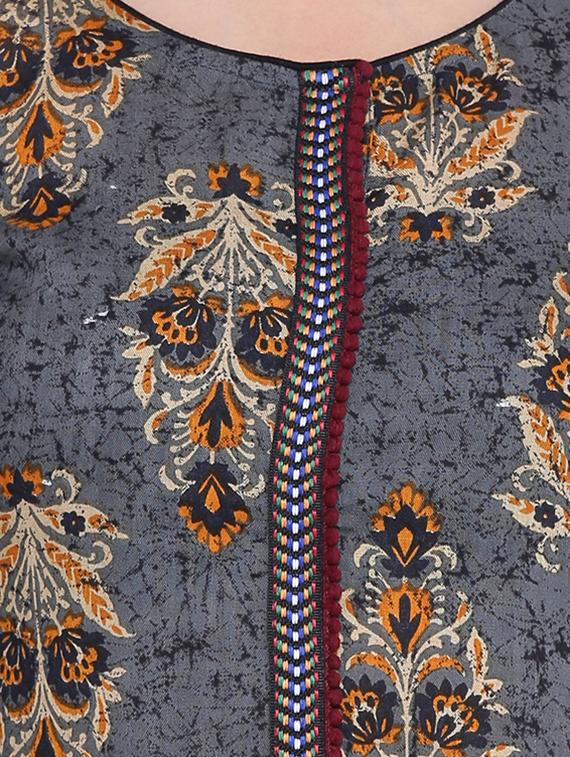 A-line printed kurta - 15727408 - Zoom Image - 4