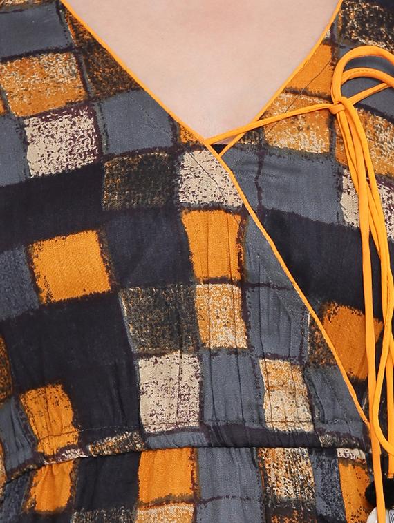 A-line geometrical kurta - 15727414 - Zoom Image - 4