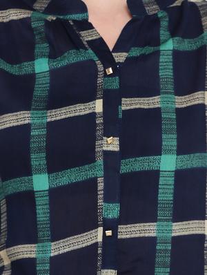 Checkered straight kurta - 15727416 - Standard Image - 4