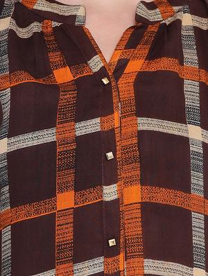 Checkered straight kurta - 15727418 - Standard Image - 4