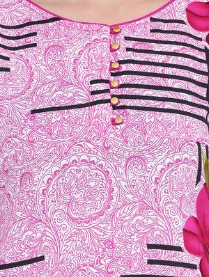 purple crepe straight kurta - 15727426 - Standard Image - 4