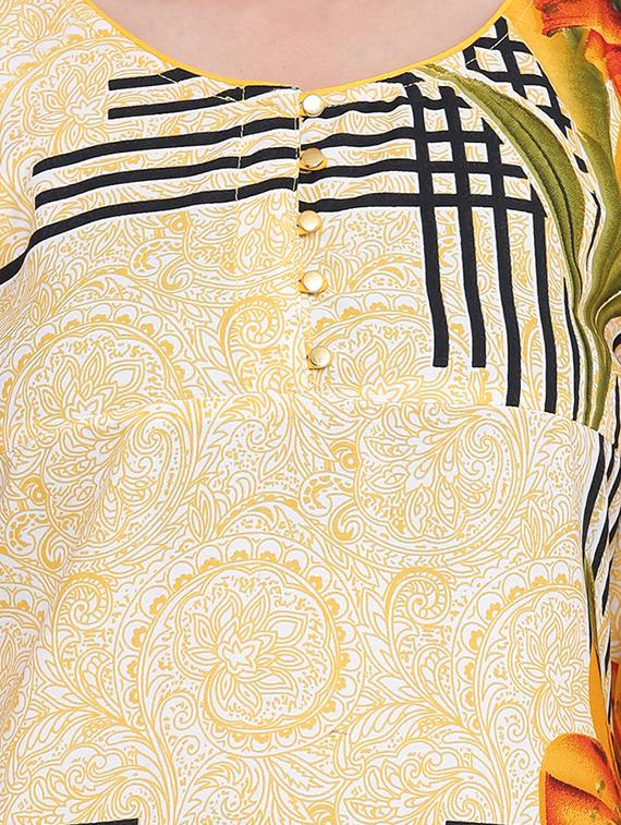 Digital print straight kurta - 15727428 - Zoom Image - 4