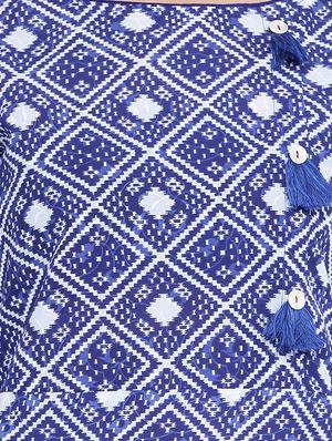 High low printed kurta - 15727431 - Standard Image - 4