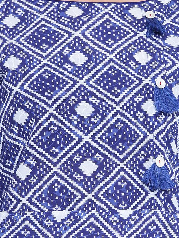 High low printed kurta - 15727431 - Zoom Image - 4