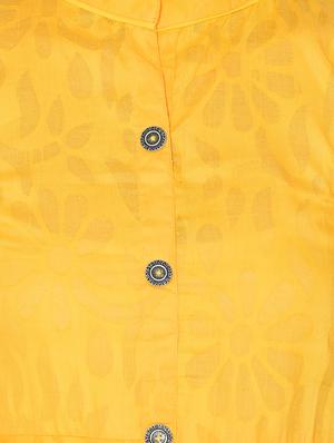 A-line printed slit kurta - 15727432 - Standard Image - 4