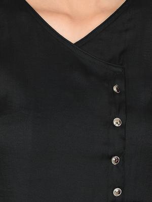 A-line cold shoulder kurta - 15727443 - Standard Image - 4