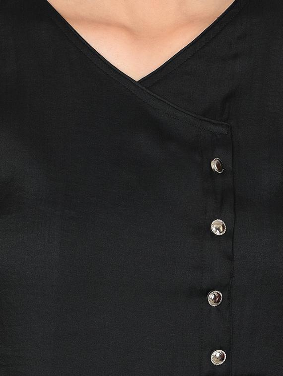 A-line cold shoulder kurta - 15727443 - Zoom Image - 4