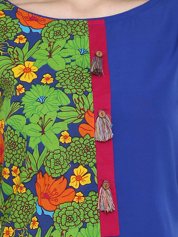 High low printed kurta - 15727457 - Zoom Image - 4