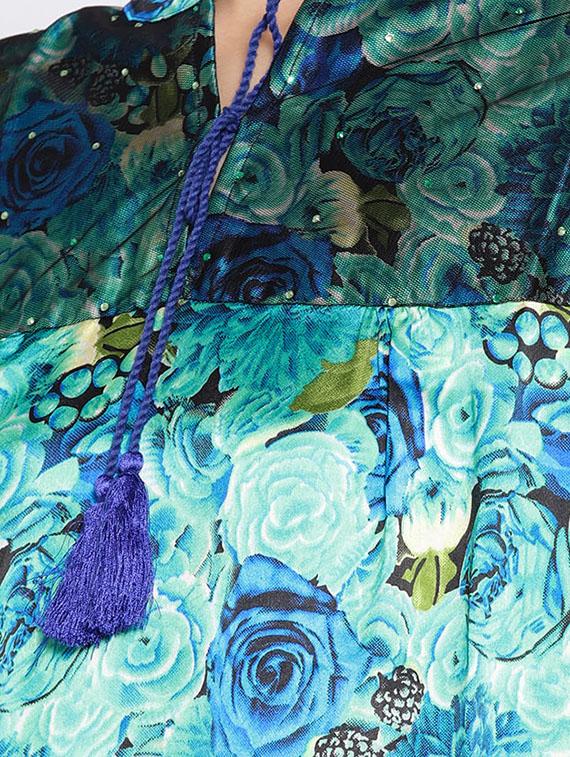 A-line digital print kurta - 15727465 - Zoom Image - 4