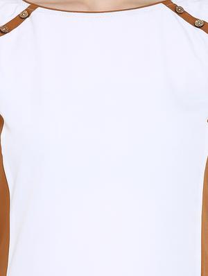 Color block straight kurta - 15727466 - Standard Image - 4