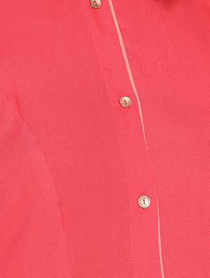 A-line piping solid kurta - 15727471 - Standard Image - 4