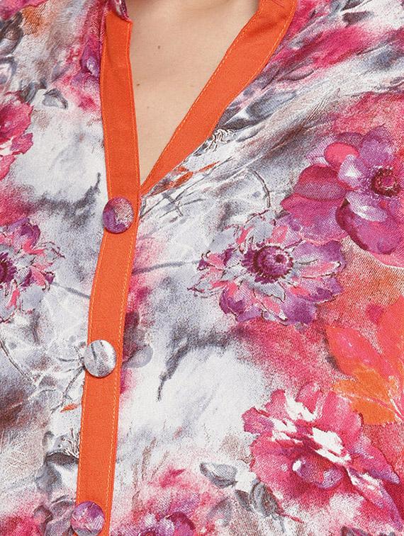 A-line printed kurta - 15727497 - Zoom Image - 4