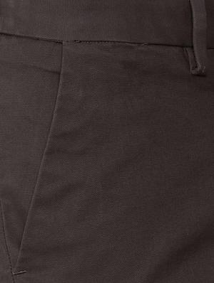 brown cotton blend chinos - 15727656 - Standard Image - 4
