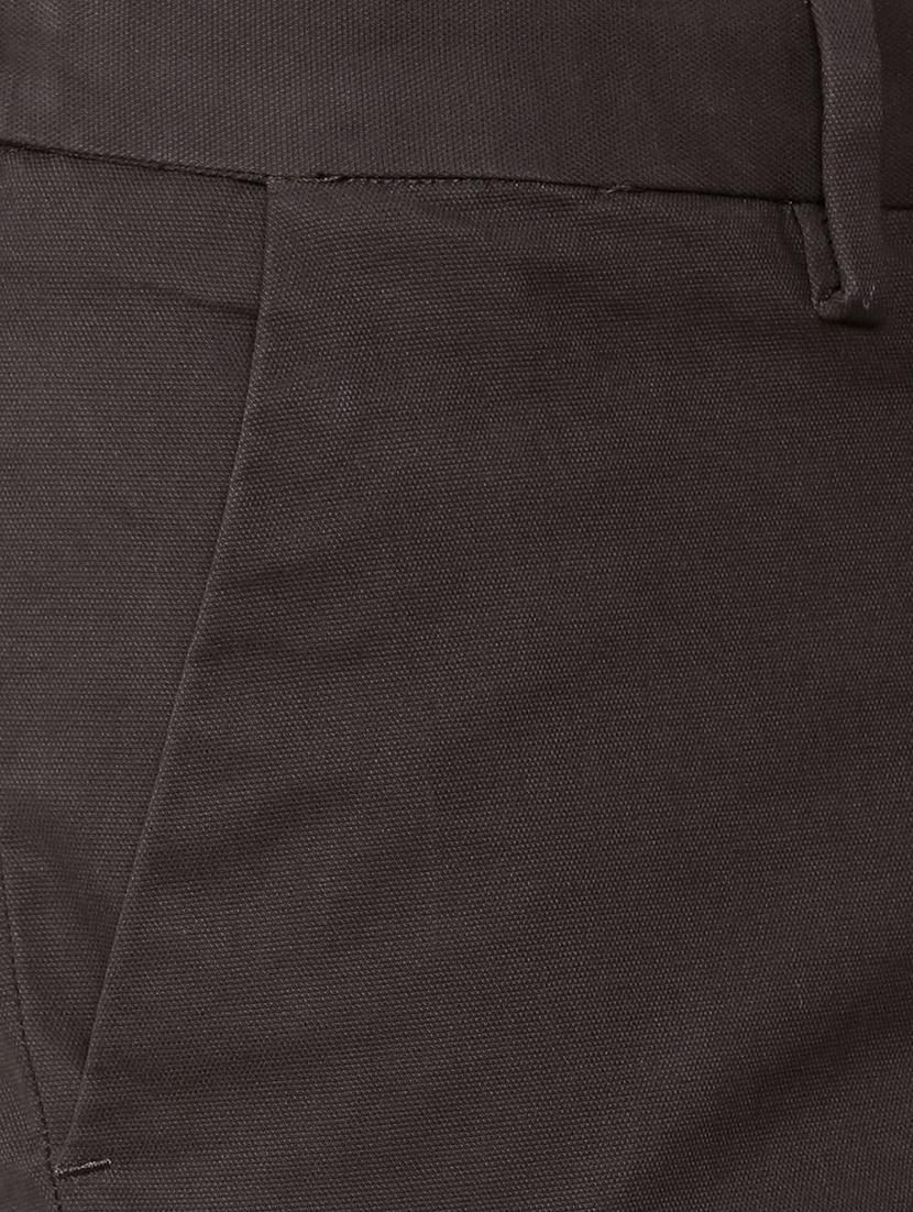 brown cotton blend chinos - 15727656 - Zoom Image - 4