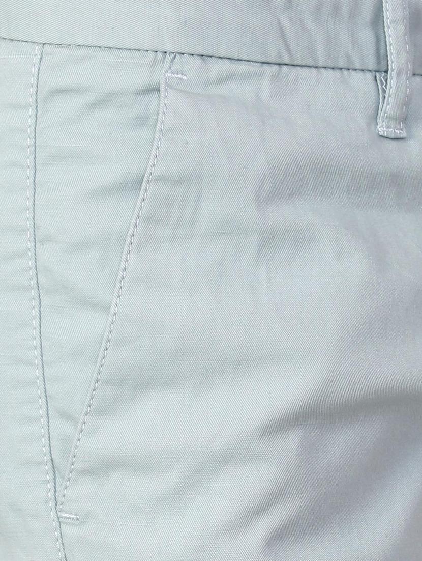 blue cotton blend chinos - 15727657 - Zoom Image - 4