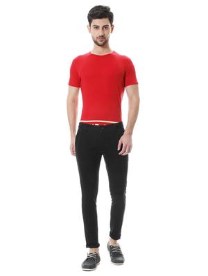 black cotton blend chinos - 15727663 - Standard Image - 4