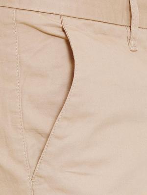 beige cotton blend chinos - 15727672 - Standard Image - 4