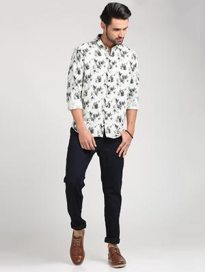 blue cotton blend plain jeans - 15727696 - Standard Image - 4