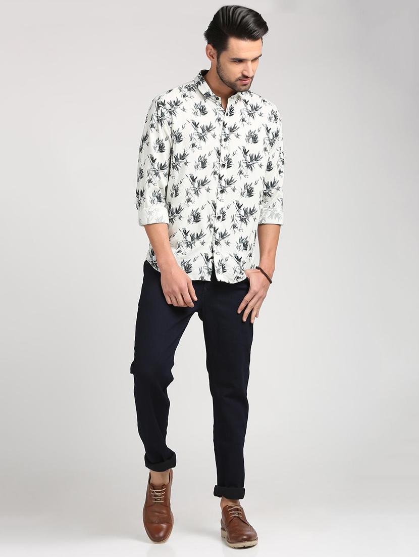 blue cotton blend plain jeans - 15727696 - Zoom Image - 4
