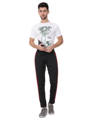 black polyester full length track pant - 15727698 - Standard Image - 4