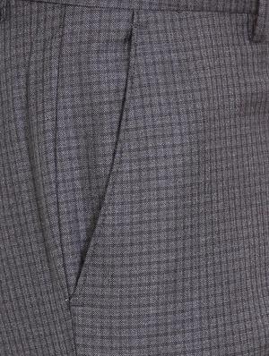 grey polyester blend flat front trousers formal - 15727705 - Standard Image - 4