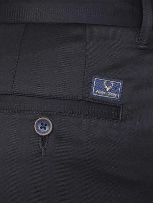 black cotton blend chinos - 15727722 - Standard Image - 4