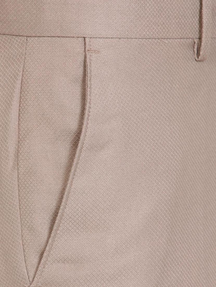 beige terry rayon flat front formal trouser - 15727733 - Zoom Image - 4