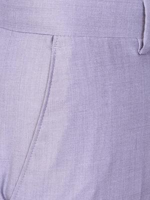 blue terry rayon flat front formal trouser - 15727748 - Standard Image - 4