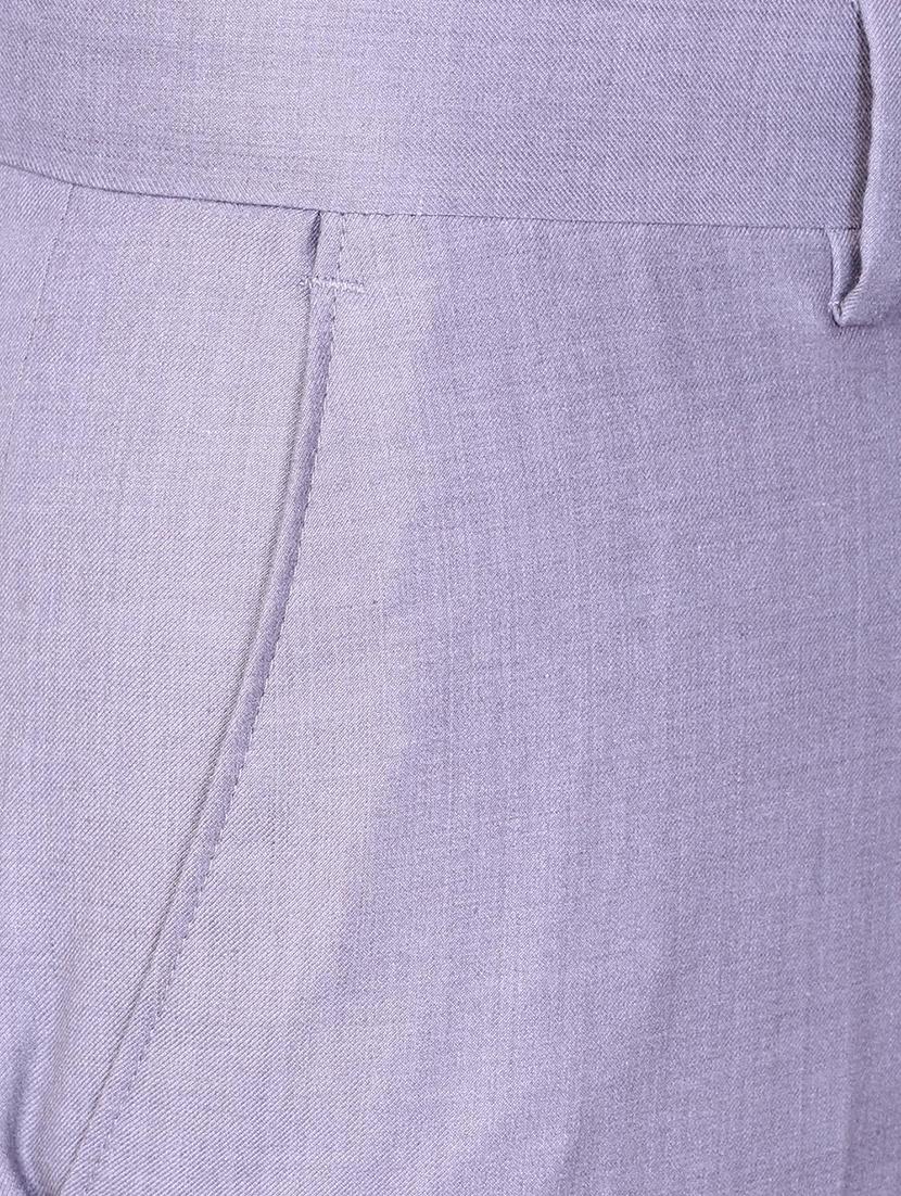blue terry rayon flat front formal trouser - 15727748 - Zoom Image - 4