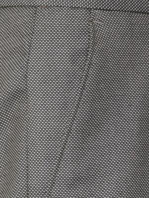 grey polyester blend flat front formal trouser - 15727753 - Standard Image - 4
