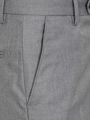 grey polyester blend flat front formal trouser - 15727773 - Standard Image - 4