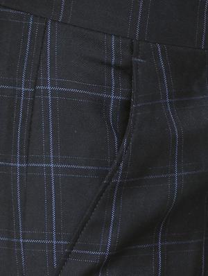 black terry rayon flat front formal trouser - 15727794 - Standard Image - 4