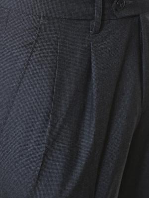 grey polyester blend pleated formal trouser - 15727795 - Standard Image - 4